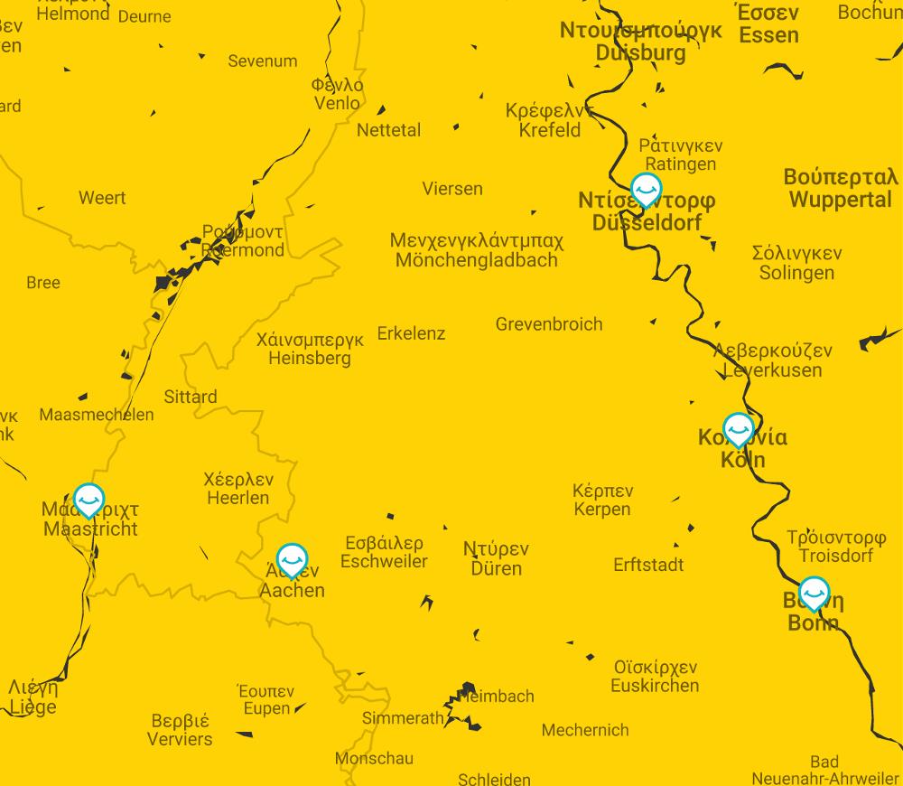 map rinania - vestfalia