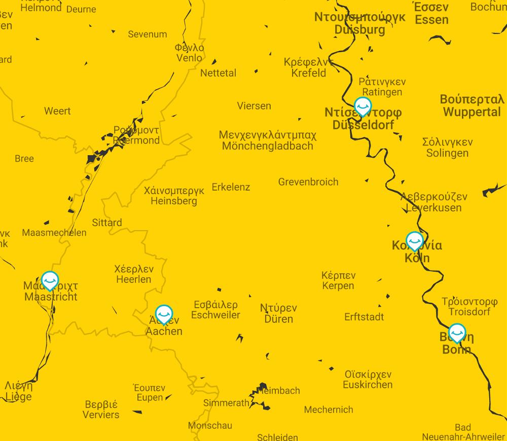 map rinania - vestfalia 